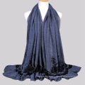 Nice Coloured big size chinese supplier yiwu city cheap embroidered scarf and shawel for women